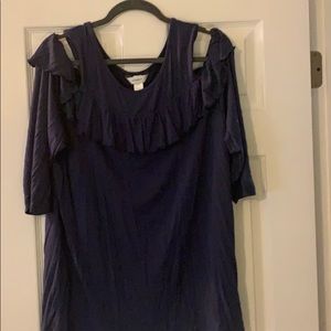 Peek a boo shoulder top